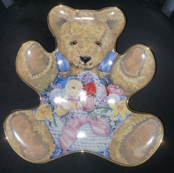 Franklin Mint Teddy's Easter Basket Plate - Picture 1 of 2
